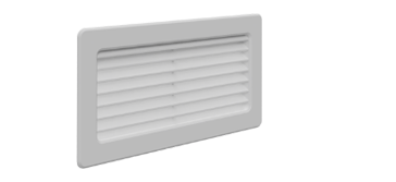 Rectangular external grille